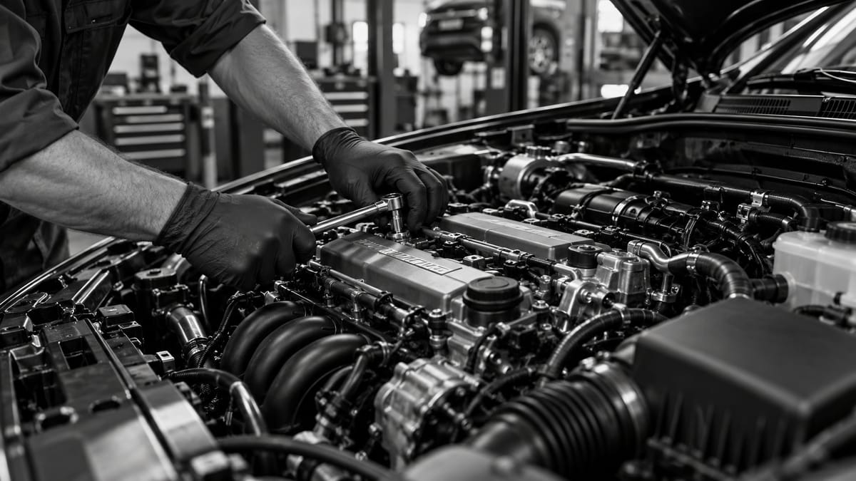Engine inspection and repair at MCMV Mécanique
